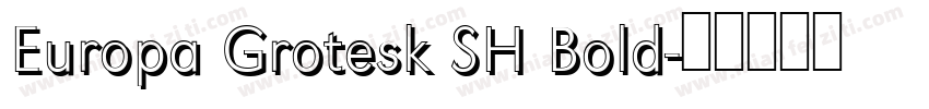 Europa Grotesk SH Bold字体转换